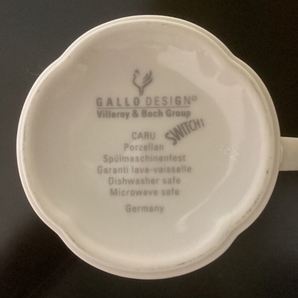 Coffee Mug Cup Villeroy Boch Switch CARU Porcelain No Lead FABULOUS PLAID NEW - Picture 3 of 7